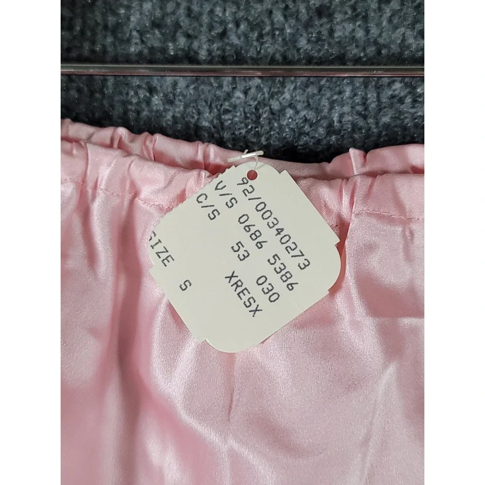NWT 90s Victoria's Secret Second Skin Satin Panties Hi-Cut Underwear Small Pink